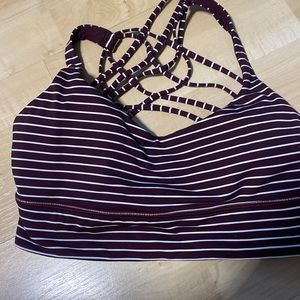 Maroon Lululemon sports bra